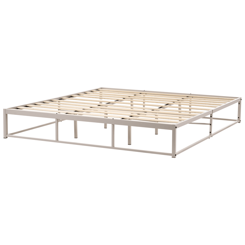 Dobbeltseng Viry 180x200 - Lys beige - Møbler - Senge - Sengeramme & sengestel