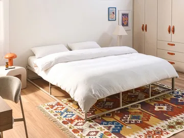 Dobbeltseng Viry 180x200 - Lys beige - Møbler - Senge - Sengeramme & sengestel