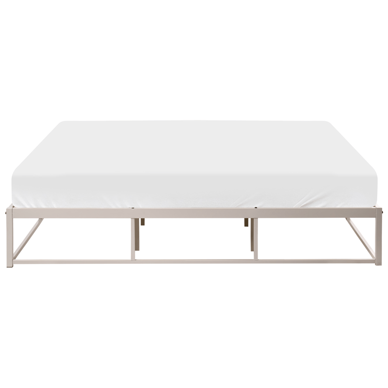 Dobbeltseng Viry 180x200 - Lys beige - Møbler - Senge - Sengeramme & sengestel