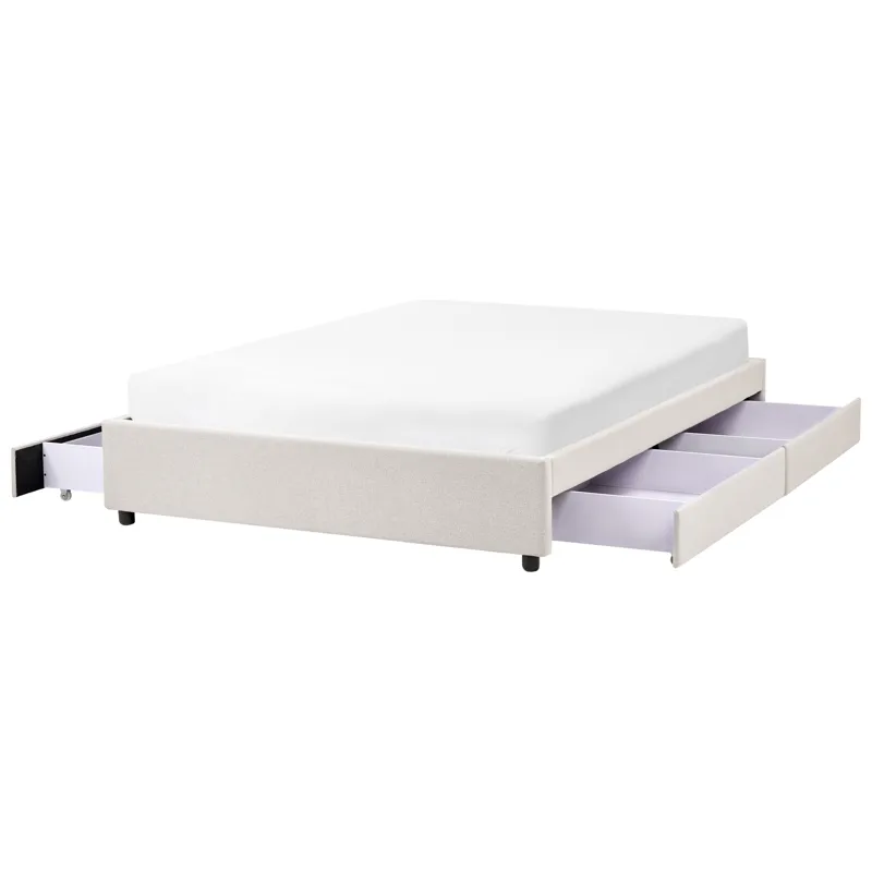 Dobbeltseng Prades 140x200 cm, Lysbeige
