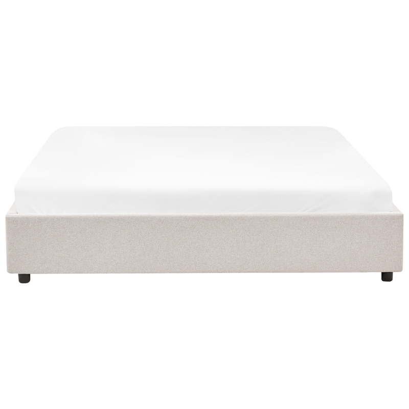 Dobbeltseng Prades 180x200 cm - Lys beige - Møbler - Senge - Sengeramme & sengestel