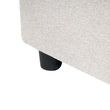 Dobbeltseng Prades 140x200 cm - Lysbeige - Møbler - Senge - Sengeramme & sengestel