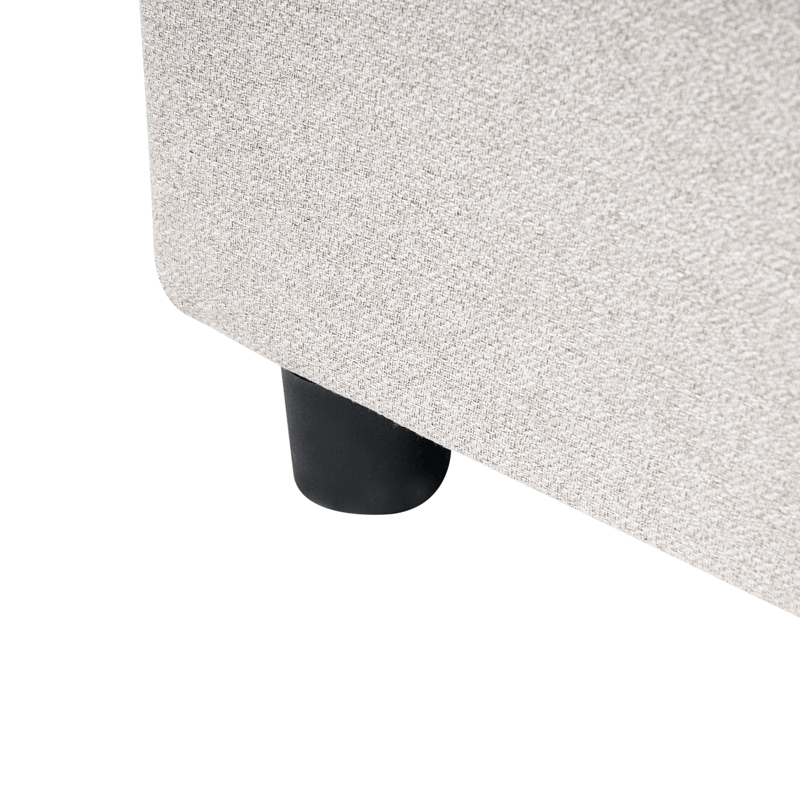 Dobbeltseng Prades 140x200 cm - Lysbeige - Møbler - Senge - Sengeramme & sengestel