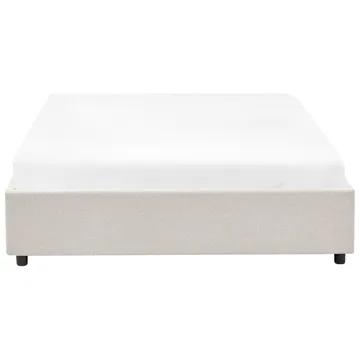 Dobbeltseng Prades 140x200 cm - Lysbeige - Møbler - Senge - Sengeramme & sengestel