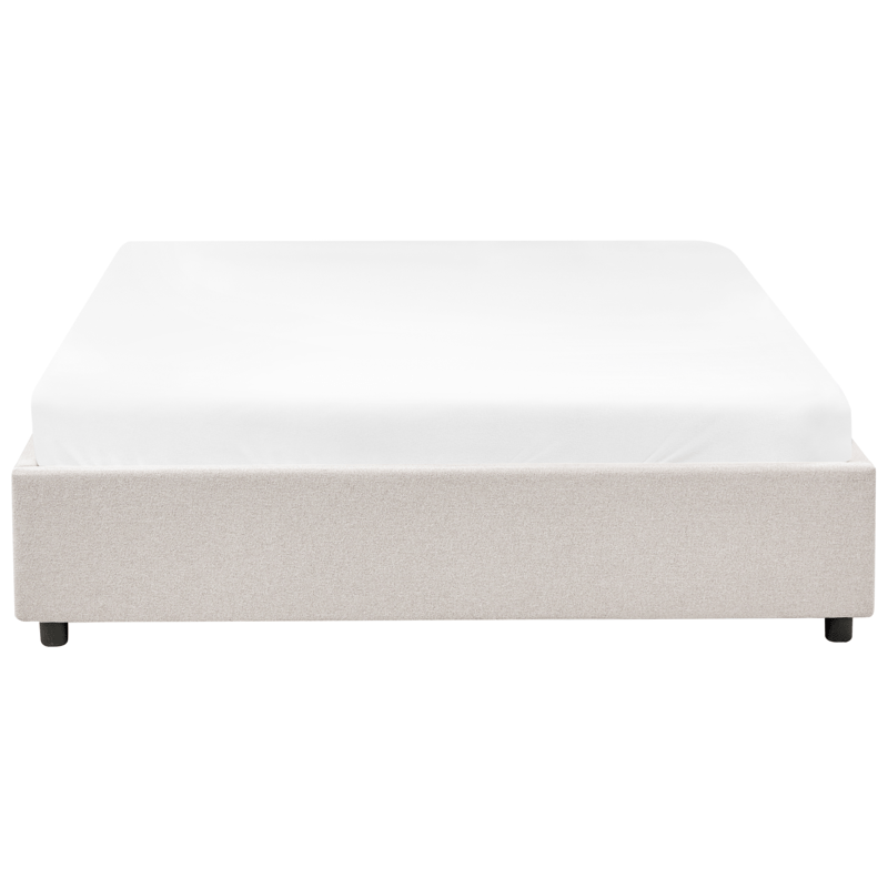 Dobbeltseng Prades 160x200 cm - Lys beige - Møbler - Senge - Sengeramme & sengestel