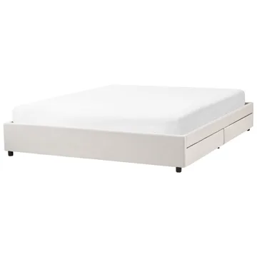 Dobbeltseng Prades 180x200 cm - Lys beige - Møbler - Senge - Sengeramme & sengestel