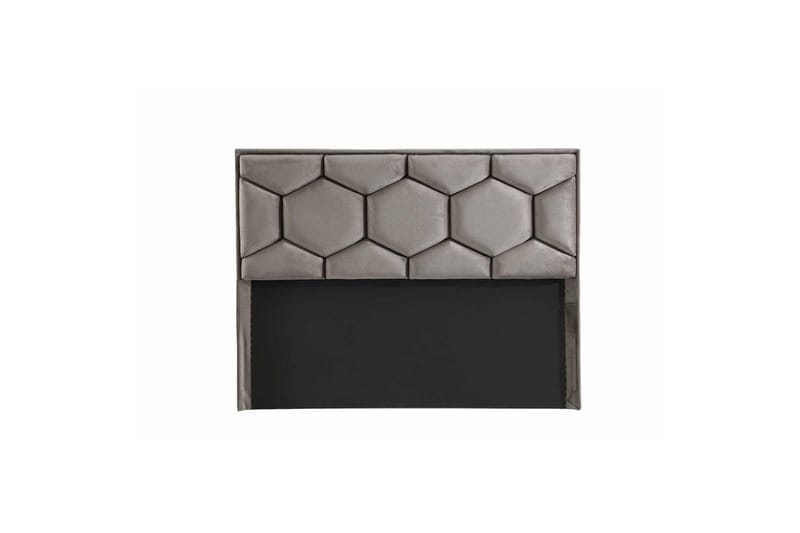 Dobbeltsengsbase & Hovedgærde Kulgrå - 150 x 38 x 200 cm - Møbler - Senge - Komplet sengepakke