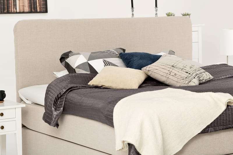 Dolly kontinentalseng 160x200 cm - Beige - Møbler - Senge - Kontinentalsenge