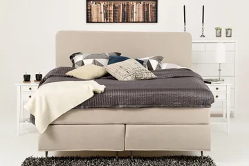 Dolly kontinentalseng 160x200 cm - Beige - Møbler - Senge - Kontinentalsenge