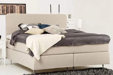 Dolly kontinentalseng 160x200 cm - Beige - Møbler - Senge - Kontinentalsenge
