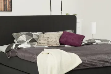 Dolly kontinentalseng 200x200 cm - Mørkegrå - Møbler - Senge - Kontinentalsenge