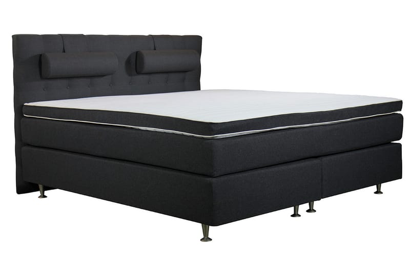 Dolly kontinentalseng King Size 210X210cm mørkegrå - Møbler - Senge - Kontinentalsenge