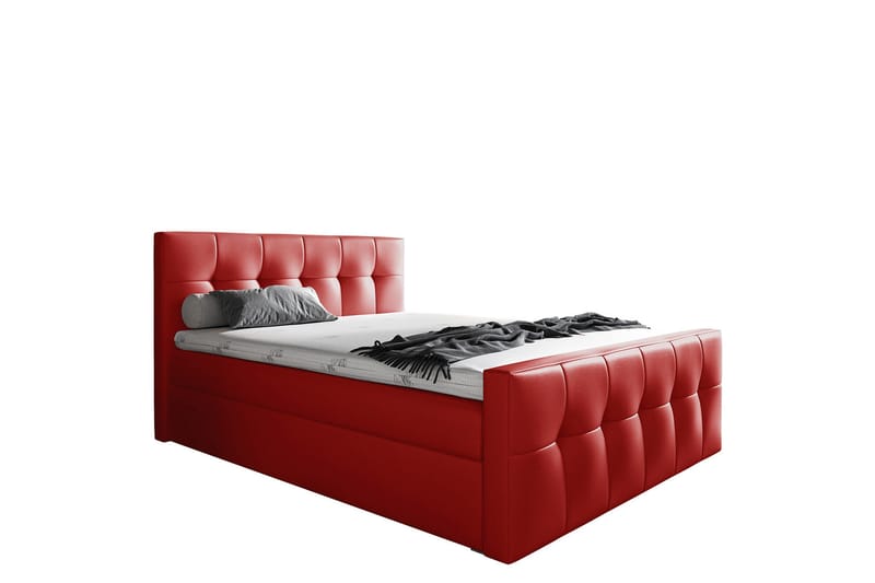 Doncaster Sengepakke Kontinentalseng 200x200 cm, Rød