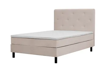 Dream Komplet Sengepakke 120x200 cm Asymmetriske knapper - Beige - Møbler - Senge - Komplet sengepakke