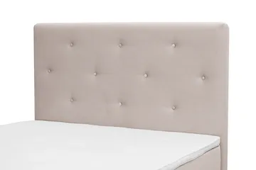 Dream Komplet Sengepakke 120x200 cm Asymmetriske knapper - Beige - Møbler - Senge - Komplet sengepakke