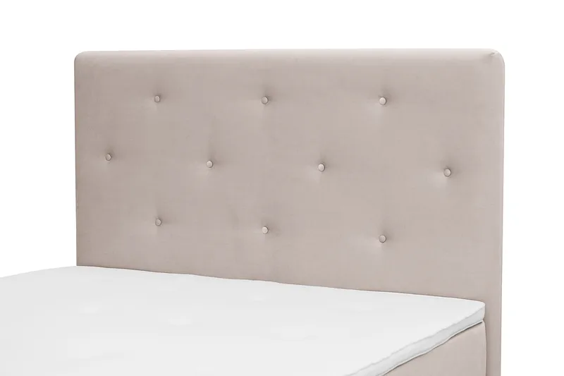 Dream Komplet Sengepakke 120x200 cm Asymmetriske knapper - Beige - Møbler - Senge - Kontinentalsenge