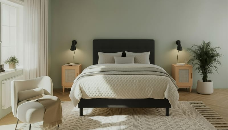 Dream Komplet Sengepakke 120x200 cm - Sort - Møbler - Senge - Kontinentalsenge