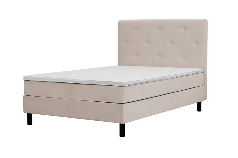 Dream Komplet Sengepakke 140x200 cm Asymmetriske knapper - Beige - Møbler - Senge - Kontinentalsenge