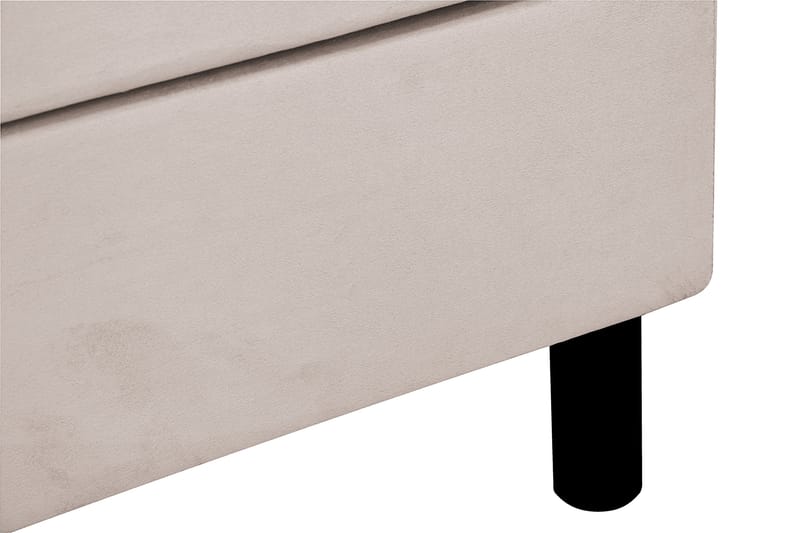 Dream Komplet Sengepakke 140x200 cm Asymmetriske knapper - Beige - Møbler - Senge - Komplet sengepakke