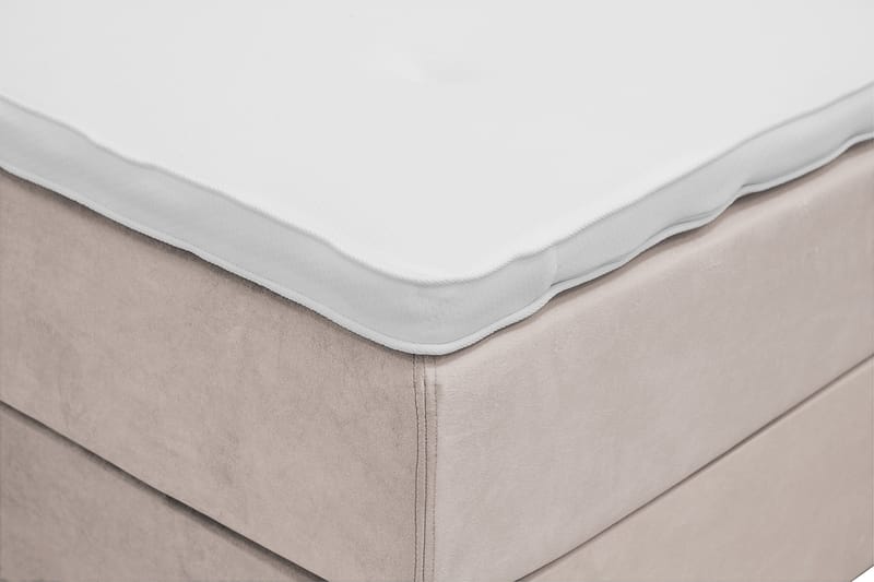 Dream Komplet Sengepakke 140x200 cm Asymmetriske knapper - Beige - Møbler - Senge - Komplet sengepakke