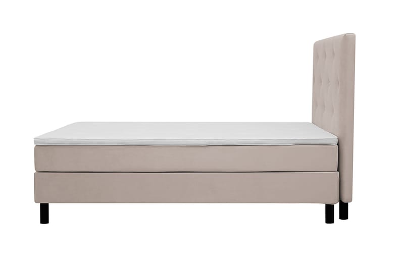 Dream Komplet Sengepakke 140x200 cm Asymmetriske knapper - Beige - Møbler - Senge - Komplet sengepakke