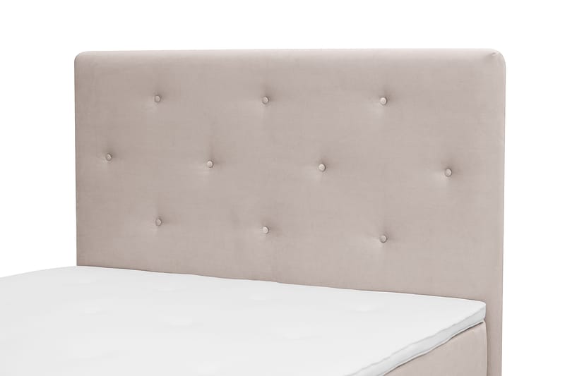 Dream Komplet Sengepakke 140x200 cm Asymmetriske knapper - Beige - Møbler - Senge - Komplet sengepakke