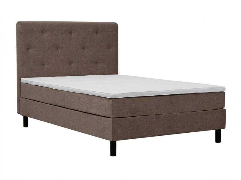 Dream komplet sengepakke 140x200 cm asymmetriske knapper - Brun - Møbler - Senge - Kontinentalsenge