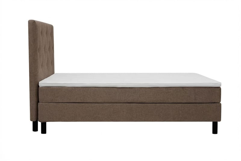 Dream komplet sengepakke 140x200 cm asymmetriske knapper - Brun - Møbler - Senge - Kontinentalsenge