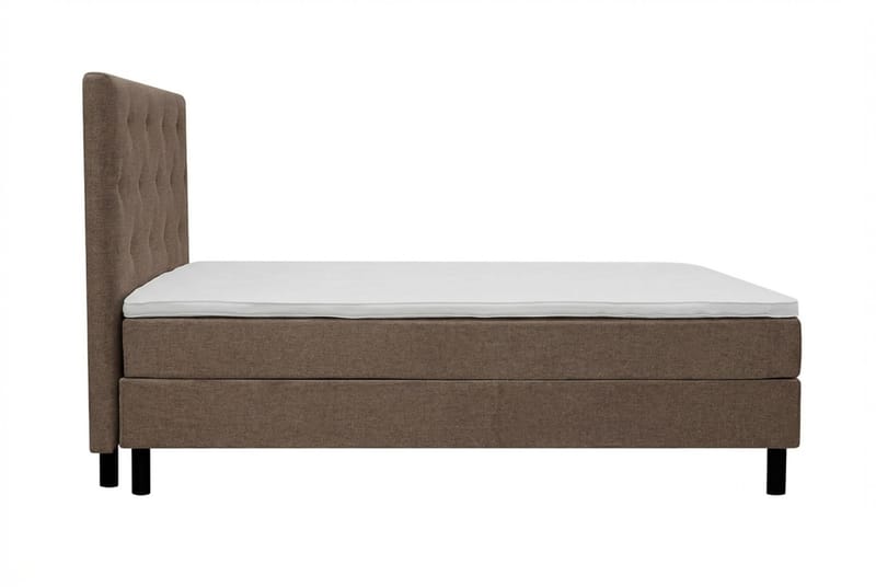 Dream Komplet Sengepakke 150x200 cm Asymmetriske knapper - Brun - Møbler - Senge - Kontinentalsenge