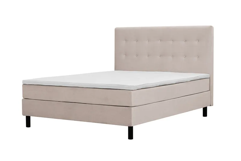 Dream Komplet Sengepakke 150x200 cm Knapper - Beige - Møbler - Senge - Kontinentalsenge