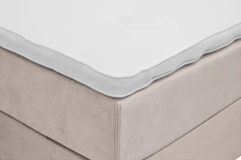 Dream Komplet Sengepakke 160x200 cm Asymmetriske knapper - Beige - Møbler - Senge - Kontinentalsenge