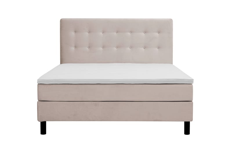 Dream Komplet Sengepakke 160x200 cm Knapper - Beige - Møbler - Senge - Kontinentalsenge
