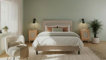 Dream Komplet sengepakke 160x200 cm Knapper - Beige - Møbler - Senge - Kontinentalsenge
