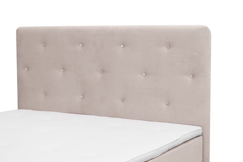 Dream Komplet Sengepakke 180x200 cm Asymmetriske knapper - Beige - Møbler - Senge - Kontinentalsenge