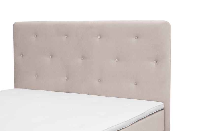 Dream Komplet Sengepakke 180x200 cm Asymmetriske knapper - Beige - Møbler - Senge - Kontinentalsenge