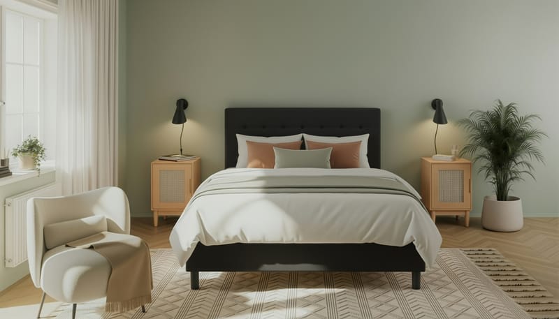 Dream Komplet Sengepakke 180x200 cm - Sort - Møbler - Senge - Kontinentalsenge