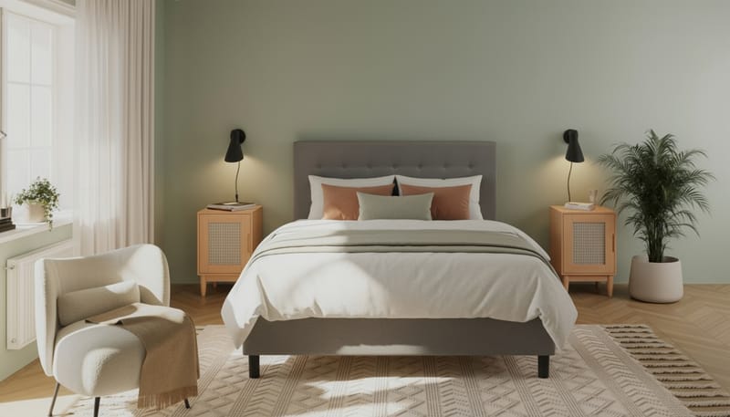 Dream Komplet Sengesæt 180x200 cm Aftageligt Betræk - Grå - Møbler - Senge - Kontinentalsenge