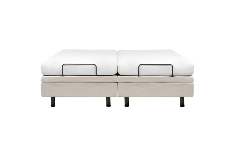 Dubbelsäng Beliani Duke II Beige-Svart, 160x200 cm Beige 180x200 - Møbler - Senge - Dobbeltsenge
