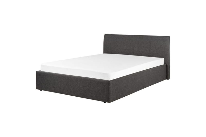 Dubbelsäng Beliani Orbey med lamellram Beige, 140x200 cm Grey - Møbler - Senge - Sengeramme & sengestel