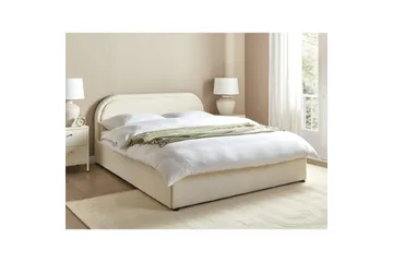 Dubbelsäng Beliani Quillien med förvaring 140x200 cm 160x200 - Møbler - Senge - Seng med opbevaring