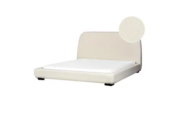 Dubbelsäng Beliani Roisel med lamellram 160x200, Bouclé Beige 160x200 VALUE_MISSING_4