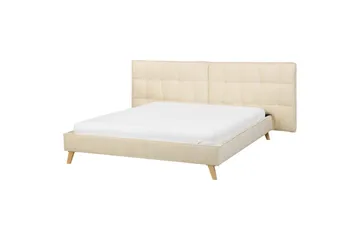 Dubbelsäng Beliani Senlis med lamellram 160x200 cm 160x200 - Møbler - Senge - Sengeramme & sengestel