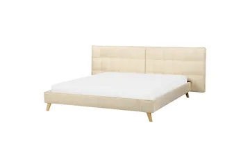Dubbelsäng Beliani Senlis med lamellram 160x200 cm 180x200 - Møbler - Senge - Sengeramme & sengestel