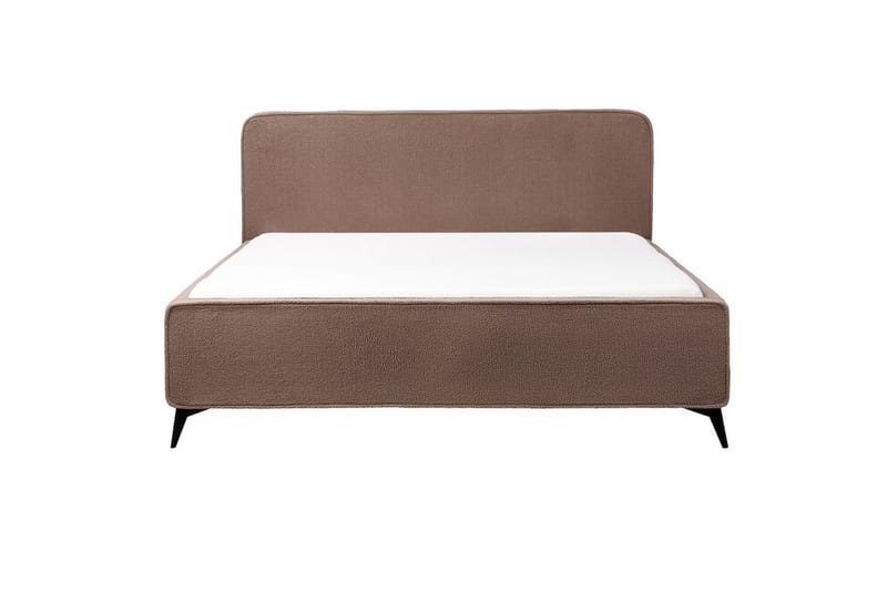 Dubbelsäng Beliani Valognes med lamellram 160x200 cm 180x200 - Møbler - Senge - Sengeramme & sengestel
