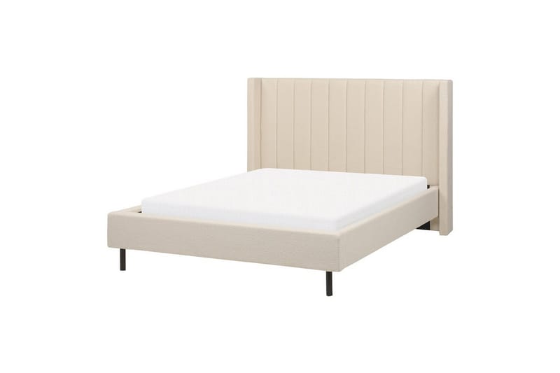 Dubbelsäng Beliani Villette med lamellram 140x200 cm 140x200 - Møbler - Senge - Sengeramme & sengestel