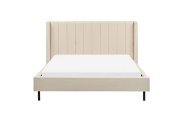 Dubbelsäng Beliani Villette med lamellram 140x200 cm 160x200 - Møbler - Senge - Dobbeltsenge