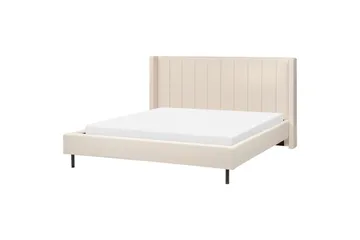 Dubbelsäng Beliani Villette med lamellram 140x200 cm 180x200 - Møbler - Senge - Dobbeltsenge