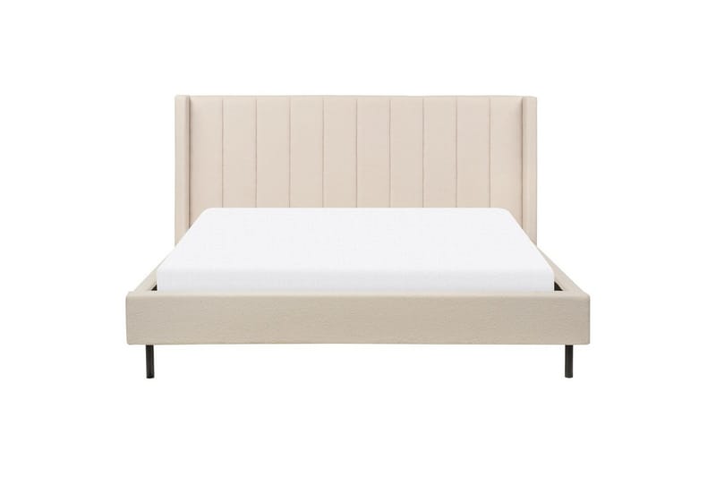 Dubbelsäng Beliani Villette med lamellram 140x200 cm 180x200 - Møbler - Senge - Sengeramme & sengestel