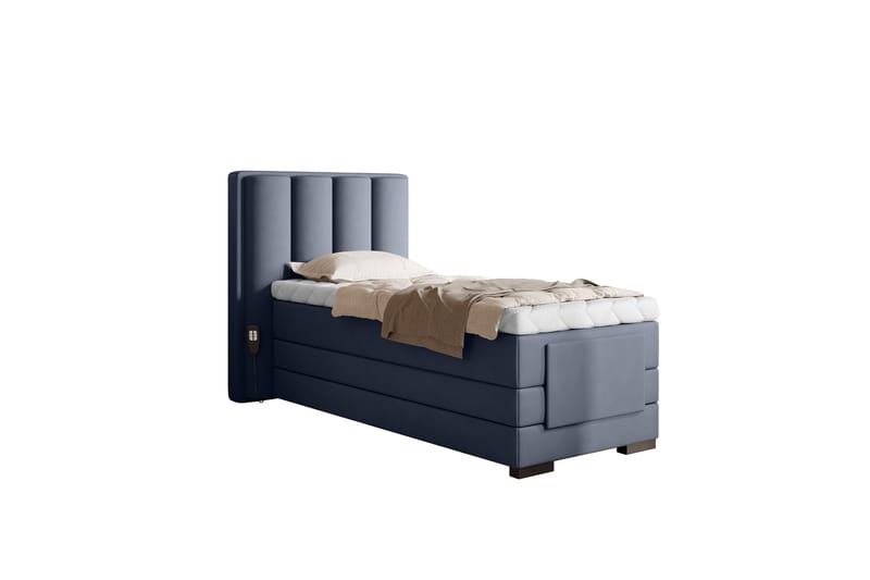 Banti Justerbar Kontinentalseng 90x200 cm - Blå - Møbler - Senge - Elevationsseng