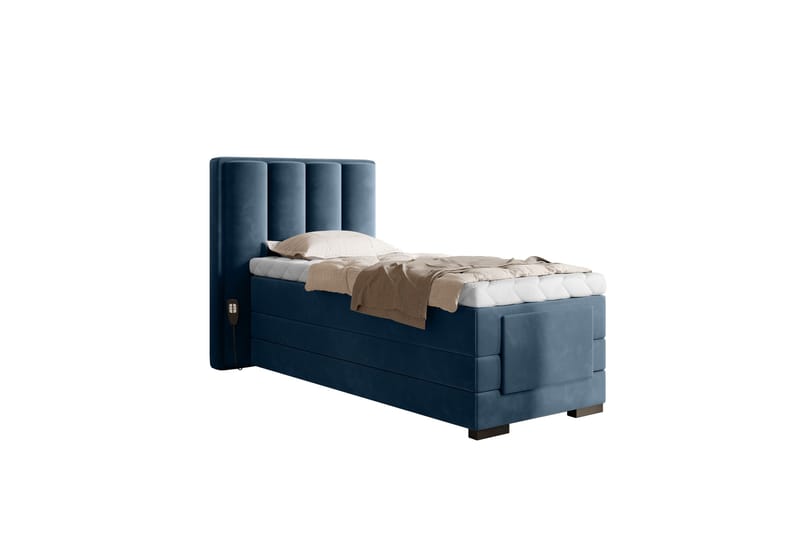Banti Justerbar Kontinentalseng 90x200 cm - Blå - Møbler - Senge - Elevationsseng
